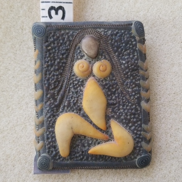 Goddess Pin Rectangle Shape Polymer Clay Broach - Picture 5 of 6